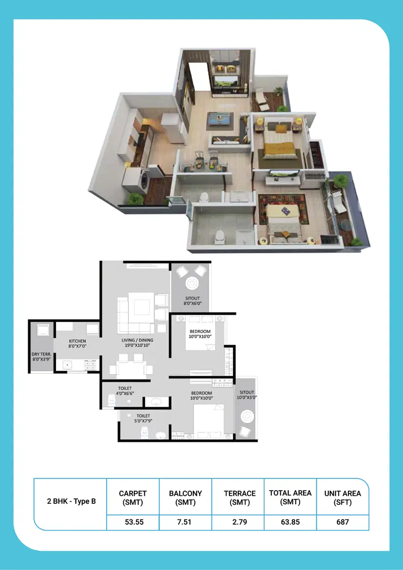 Life Season 1 & 2 BHK Flats